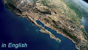 Imagen Satelital de la península de Baja California y el golfo de California