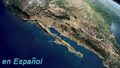 Satellite image of the Baja California peninsula and Gulf of California